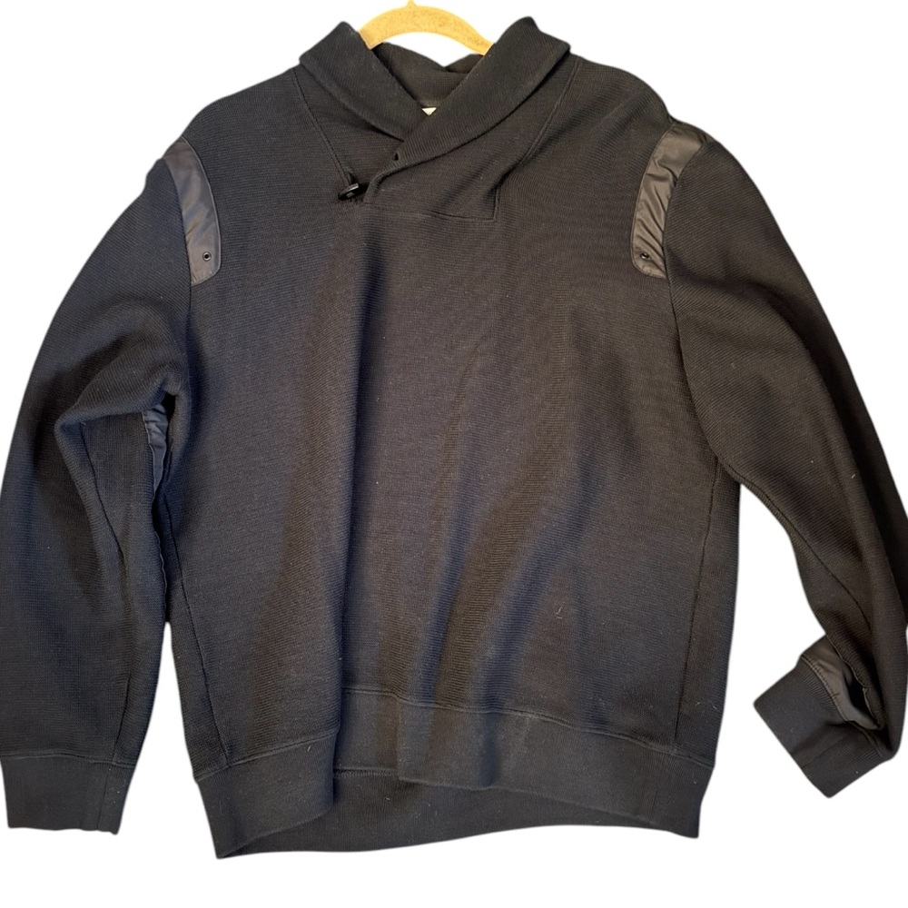 Calvin Klein Men's Black Cowl Neck Sweater